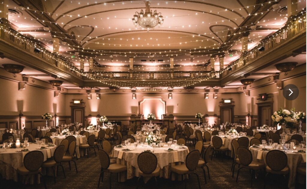 The historic John Marshall Ballrooms now offer a lovely venue for your special day. The Lobby opens with a marble staircase and palladium window.